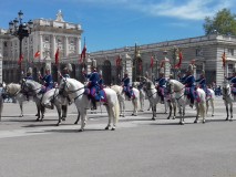 Espagne 2016 Madrid Reléve de la Garde palais du Roi